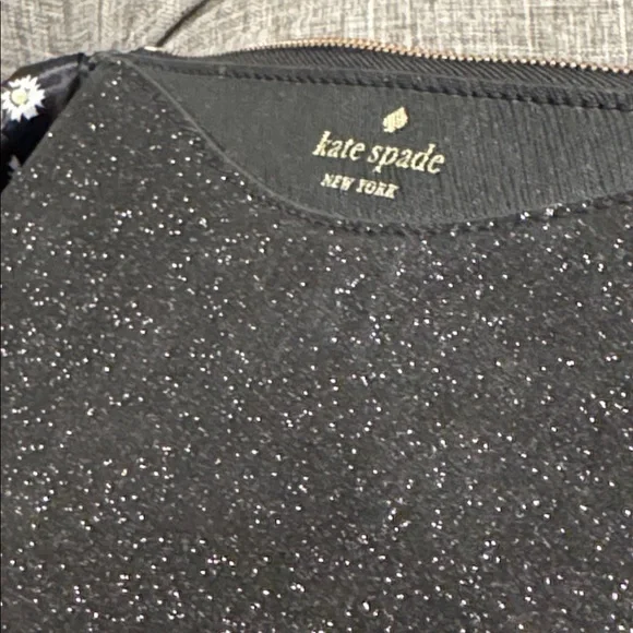 Kate Spade Shimmy Glitter Black Sparkle Crossbody - Picture 16 of 17